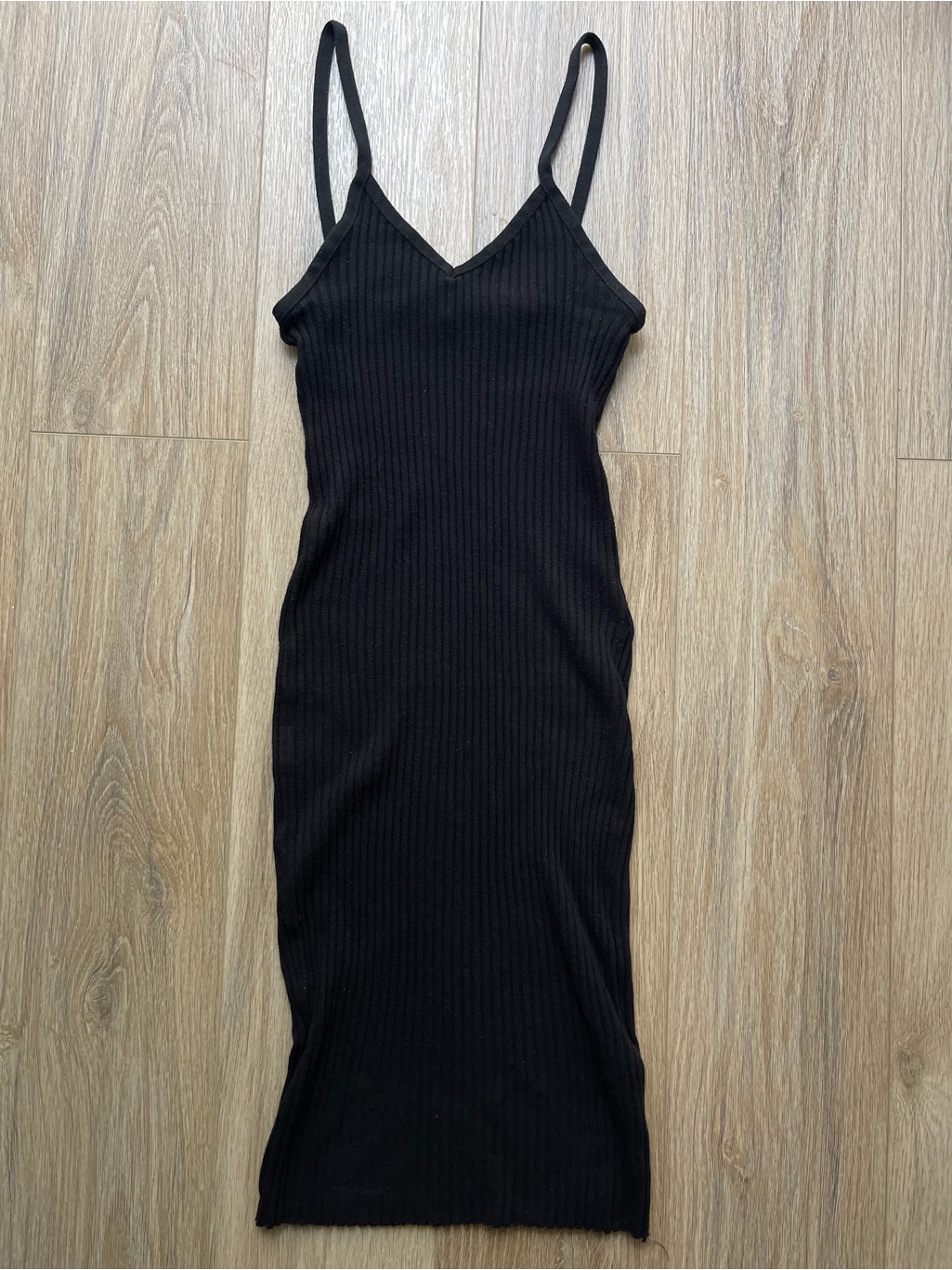Zara Black Midi Dress Sleeveless